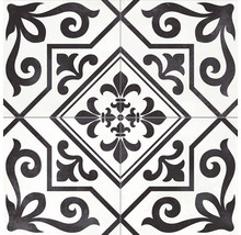 Wand- und Bodenfliese Ayala black 45,2x45,2cm matt