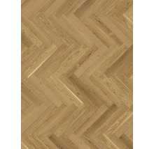 Bodenbelag aus Holz im Fischgrätmuster