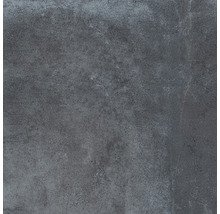 Dunkle Bodenfliese mit matter Oberfläche.