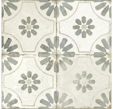 Dekorative Bodenfliesen mit geometrischen und floralen Mustern