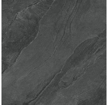 Dunkle Steinzeugfliese mit matter Oberfläche