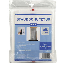 Staubschutztür in Verpackung, maximal 1,20 Meter mal 2,20 Meter