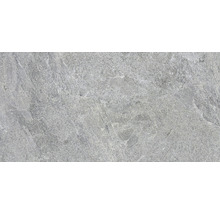 Graue Steinzeugfliese mit matter Oberfläche.