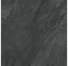 Nahaufnahme einer dunklen Schieferfliese mit natürlicher Textur