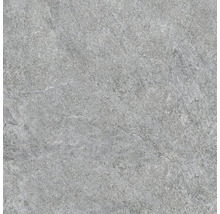 Graue Keramikfliese mit Steinoptik.