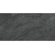 Dunkle Bodenfliese mit Steinoptik für Innen- und Außenbereiche