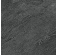 Dunkle Bodenfliese mit Steinoptik