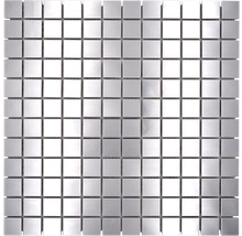 Mosaikfliese aus Metall mit quadratischen Elementen