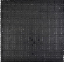 Aluminiummosaik selbstklebend Quadrat Alu black Silk brushed