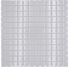 Produktbild: Glasmosaik Quadrat Crystal uni superwhite