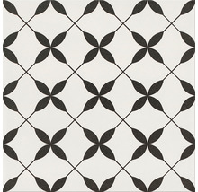 Bodenfliese Meissen Patchwork Clover black Pattern29,8x29,8cm matt