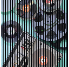 Akustikpaneel digital bedruckt Tape 2 19x1133x1195 mm Set = 2 Einzelpaneele