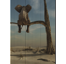 Illustration eines Elefanten, der auf einem Baum sitzt