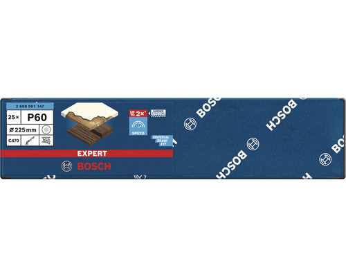 Schleifblatt für Trockenbauschleifer Ø 225mm, Korn 60, 25-er Pack