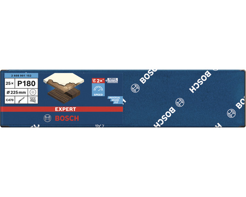 Schleifblatt für Trockenbauschleifer Ø 225mm, Korn 180, 25-er Pack
