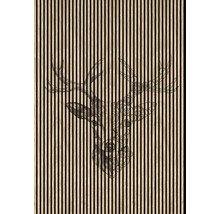 Akustikpaneel mit Hirschmotiv für Wandgestaltung