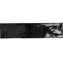 Wandfliese Poitiers schwarz 7,5x30 cm