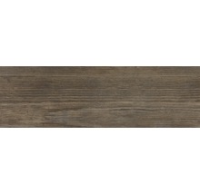 Feinsteinzeug Wand- und Bodenfliese Finwood brown 18x60 cm
