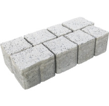 Zehn Pflastersteine aus Beton