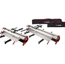 Zwei Fliesenschneider mit Zubehör und Tragetaschen