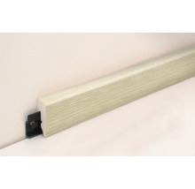 Sockelleiste mit Befestigungsclip zur Wandmontage