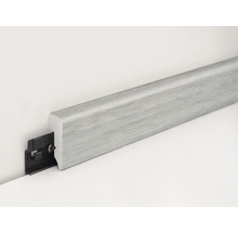 Sockelleiste mit Montageclip zur Wandbefestigung