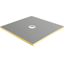 Quadratische Duschwanne mit Ablauf