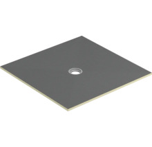 Quadratische Duschwanne mit Ablauf