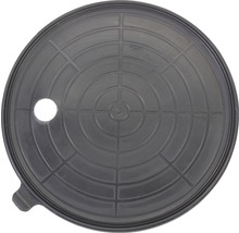 Schwarzer Deckel mit Loch