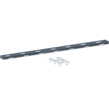 Metallschiene mit Kunststoffhalterungen für die Montage