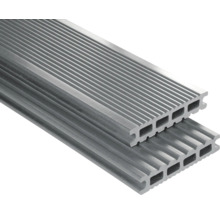 Konsta WPC Terrassendiele Futura Hohlkammerprofil glatt 26x145 mm (Meterware ab 1000 mm bis max. 6000 mm) grau