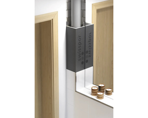 Abflussrohrverkleidung im Badezimmer