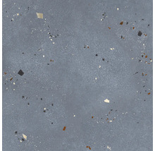 Nahaufnahme einer Bodenfliese mit Terrazzo-Optik