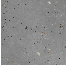 Graue Bodenfliese mit Terrazzo-Optik für den Innenbereich