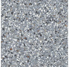 Nahaufnahme einer Terrazzo-Fliese mit unregelmäßigen Steinchen