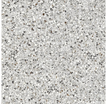 Nahaufnahme einer Bodenfliese mit Terrazzo-Optik