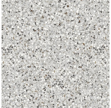 Nahaufnahme einer Bodenfliese mit Terrazzo Muster