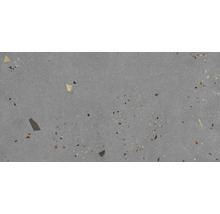 Graue Bodenfliese mit Terrazzo-Muster