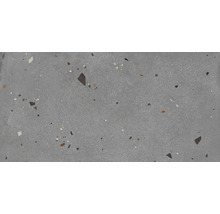 Graue Bodenfliese mit Terrazzo Optik