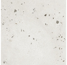 Detailaufnahme einer Bodenfliese mit Terrazzo Optik