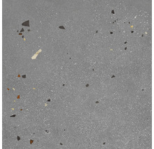 Graue Bodenfliese mit Terrazzo Optik