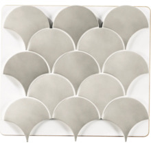 Fischschuppen Mosaikfliese auf Netz