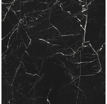 Wand- und Bodenfliese Marmo Morocco schwarz 79,7x79,7cm rektifiziert