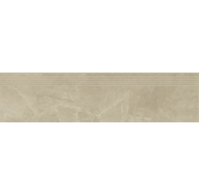 Produktbild: Feinsteinzeug Stufenfliese Nature beige 29,8x119,8x0,93 cm rektifiziert