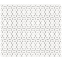 Mosaikfliese mit sechseckigem Muster