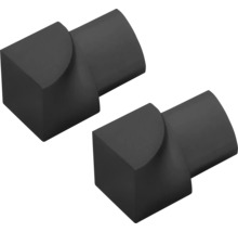 Zwei Eckverbinder aus Metall