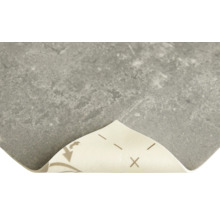 Selbstklebende Bodenfliese in Steinoptik mit abziehbarer Schutzfolie.