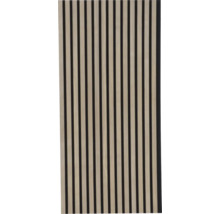 Akustikpaneel aus Holz mit vertikalen Lamellen