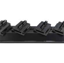 Schwarze Werkzeugaufbewahrung mit mehreren Halterungen zur Werkzeugorganisation