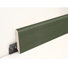 Sockelleiste aus Holz mit Clip zur Befestigung an der Wand